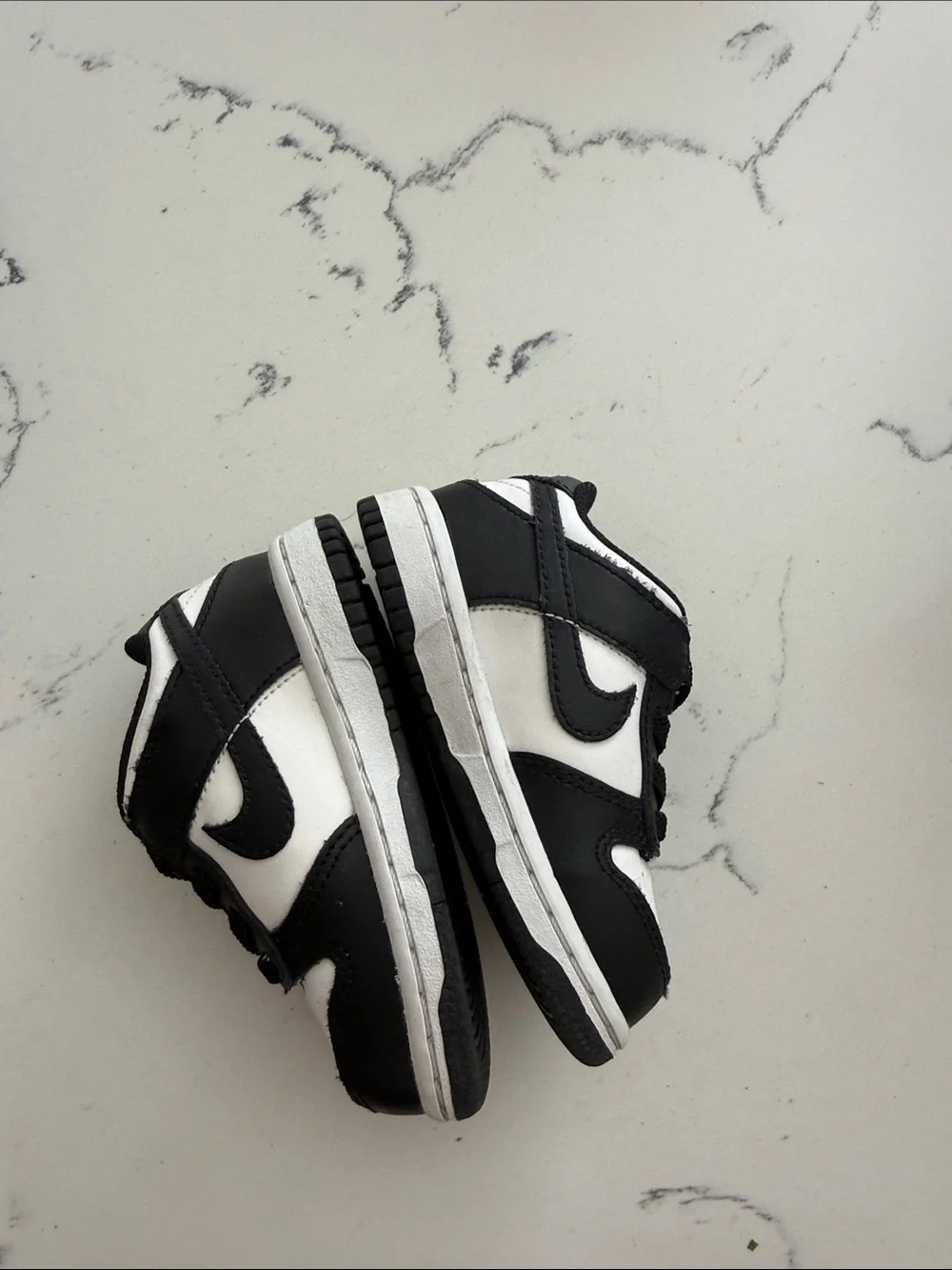 Nike Kids Black and White Low-Top Sneakers